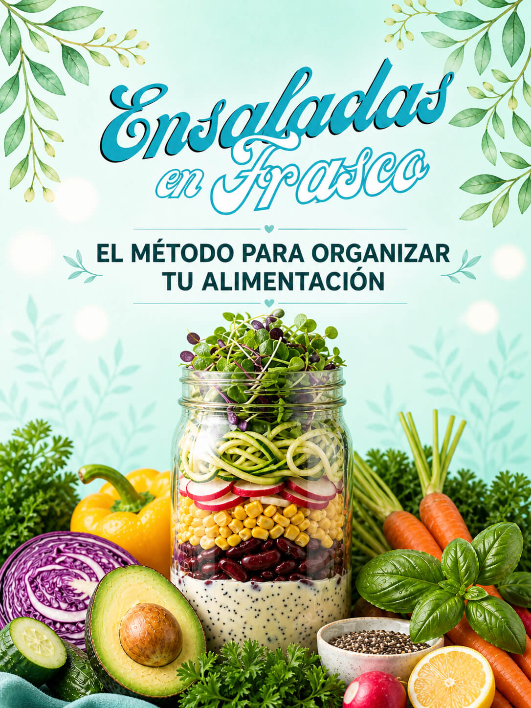 Método de Ensaladas en Frasco: Ebooks + App + 6 Bonos extras